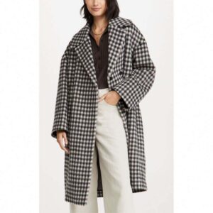 Elegant Manufacturer Double-Breasted Winter Coat Gray Multi-Color Oversized Brushed Wool Longline Jacket Teardrop Solid Color Breathable