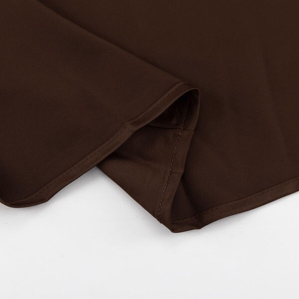 Premium Women's Tailored High-Waisted Cap-Sleeve Casual Summer Dress 2025 Elegant Dark Brown Long Dress - Image 4